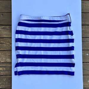 Banana Republic blue and white striped skirt, 10P